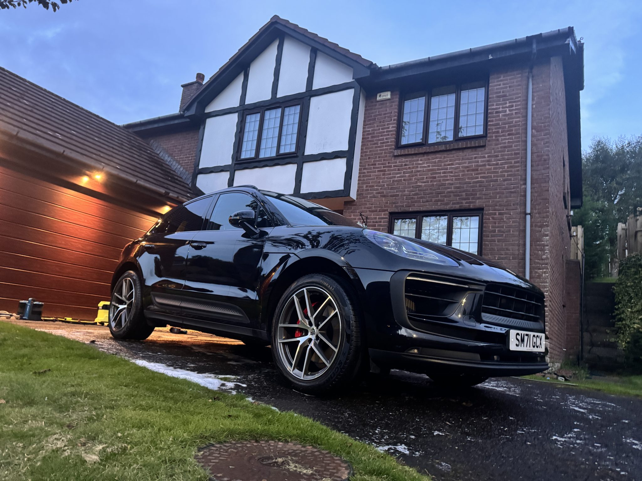 Professional car detailing - Green Porsche after Forbes Signature Valet service in Livingston, West Lothian